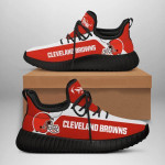 NFL Cleveland Browns teams football big logo Shoes black 9 shoes Fan Gift Idea Running Walking Shoes Reze Sneakers men women size US