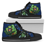 Hulk Punch New York Mets MLB Custom Canvas High Top Shoes men and women size US