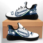 Seattle Seahawks NFL teams football big logo Shoes Black shoes 2 Fan Gift Idea Running Walking Shoes Reze Sneakers men women size US