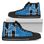 Steaky Trending Fashion Sporty Detroit Lions NFL Custom Canvas High Top Shoes men and women size US