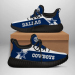 NFL Dallas Cowboys teams football big logo Shoes black 22 shoes Fan Gift Idea Running Walking Shoes Reze Sneakers men women size US