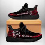 NFL Atlanta Falcons teams football big logo Shoes black 2 shoes Fan Gift Idea Running Walking Shoes Reze Sneakers men women size US