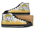 Los Angeles Rams NFL Football 6 Custom Canvas High Top Shoes men and women size US