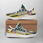 Green Bay Packers Legend NFL YEEZY Sport Teams Top Branding Trends Custom Perfect gift for fans Shoes Yeezy v2 Sneakers men women size US