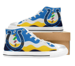 Indianapolis Colts NFL Football 1 Custom Canvas High Top Shoes men and women size US