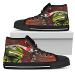 Turtle Cleveland Browns Ninja NFL Custom Canvas High Top Shoes men and women size US