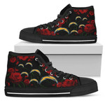 Lovely Rose Thorn Incredible Los Angeles Chargers NFL Custom Canvas High Top Shoes men and women size US