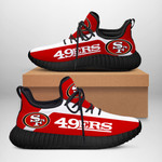 San Francisco 49ers NFL teams football big logo Shoes Black shoes 2 Fan Gift Idea Running Walking Shoes Reze Sneakers men women size US