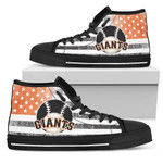 Flag Rugby San Francisco Giants MLB Custom Canvas High Top Shoes men and women size US