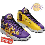Custom name Kobe Bryant 24 Los Angeles Lakers NBA team big logo sneaker 43 gift For Lover Jd13 Shoes men women size US