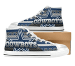 Dallas Cowboys NFL Football 14 Custom Canvas High Top Shoes men and women size US