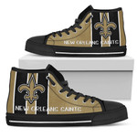 Steaky Trending Fashion Sporty New Orleans Saints NFL Custom Canvas High Top Shoes men and women size US