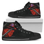 New York Mets Nightmare Freddy MLB Custom Canvas High Top Shoes men and women size US