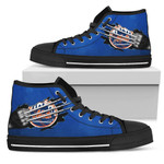 Scratch Of The Wolf New York Mets MLB Custom Canvas High Top Shoes men and women size US