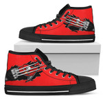 Scratch Of The Wolf Tampa Bay Buccaneers NFL Custom Canvas High Top Shoes men and women size US