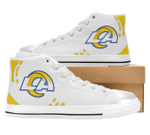 Los Angeles Rams NFL Football 5 Custom Canvas High Top Shoes men and women size US