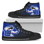 Son Goku Saiyan Power Indianapolis Colts NFL Custom Canvas High Top Shoes men and women size US