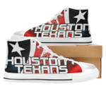 Houston Texans NFL Football Custom Canvas High Top Shoes men and women size US