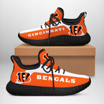 Cincinnati Bengals NFL teams football big logo Shoes Black shoes 4 Fan Gift Idea Running Walking Shoes Reze Sneakers men women size US