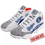 Custom name Los Angeles Dodgers MLB  team big logo sneaker 38 gift For Lover Jd13 Shoes men women size US