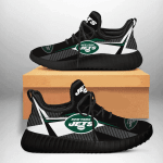 New York Jets football NFL teams football big logo 8 Shoes black shoes Fan Gift Idea Running Walking Shoes Reze Sneakers men women size US