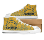 Angeles Chargers NFL Football 1 Custom Canvas High Top Shoes men and women size US