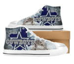Dallas Cowboys NFL Football 3 Custom Canvas High Top Shoes men and women size US