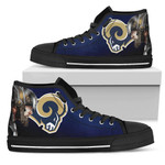 Thor Los Angeles Rams NFL Custom Canvas High Top Shoes men and women size US