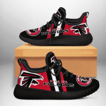 NFL Atlanta Falcons teams football big logo Shoes black 3 shoes Fan Gift Idea Running Walking Shoes Reze Sneakers men women size US