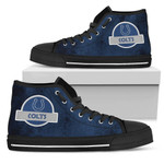 Jurassic Park Indianapolis Colts NFL Custom Canvas High Top Shoes men and women size US