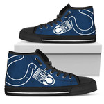 Straight Outta Indianapolis Colts NFL Custom Canvas High Top Shoes men and women size US