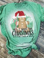 Christmas Bleached 2D T-shirt 008