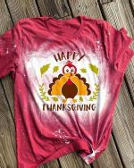 Thanksgiving Bleached 2D T-shirt 016