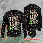 Cow Ho Ho Ho 3D Ugly Christmas Woolen Sweater 024