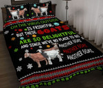 Goats Oh The Virus Outside Is Frightful But These Goats Are So Delightful Quilt Bedding Set 086