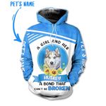 A Girl And Her Husky A Bond That Can't Be Broken Hoodie 157