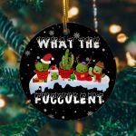 What the fucculent Circle Ornament 196