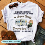 Camping Lady T-shirt 203