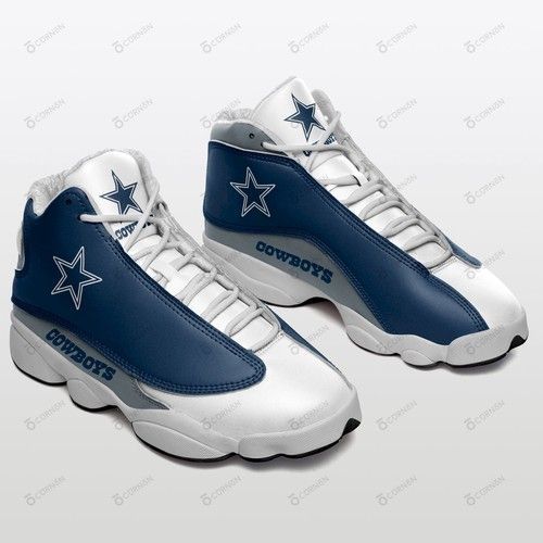 Dallas cowboys custom air jordan 13 sneaker air jd13 custom shoes des 120 - men / 10