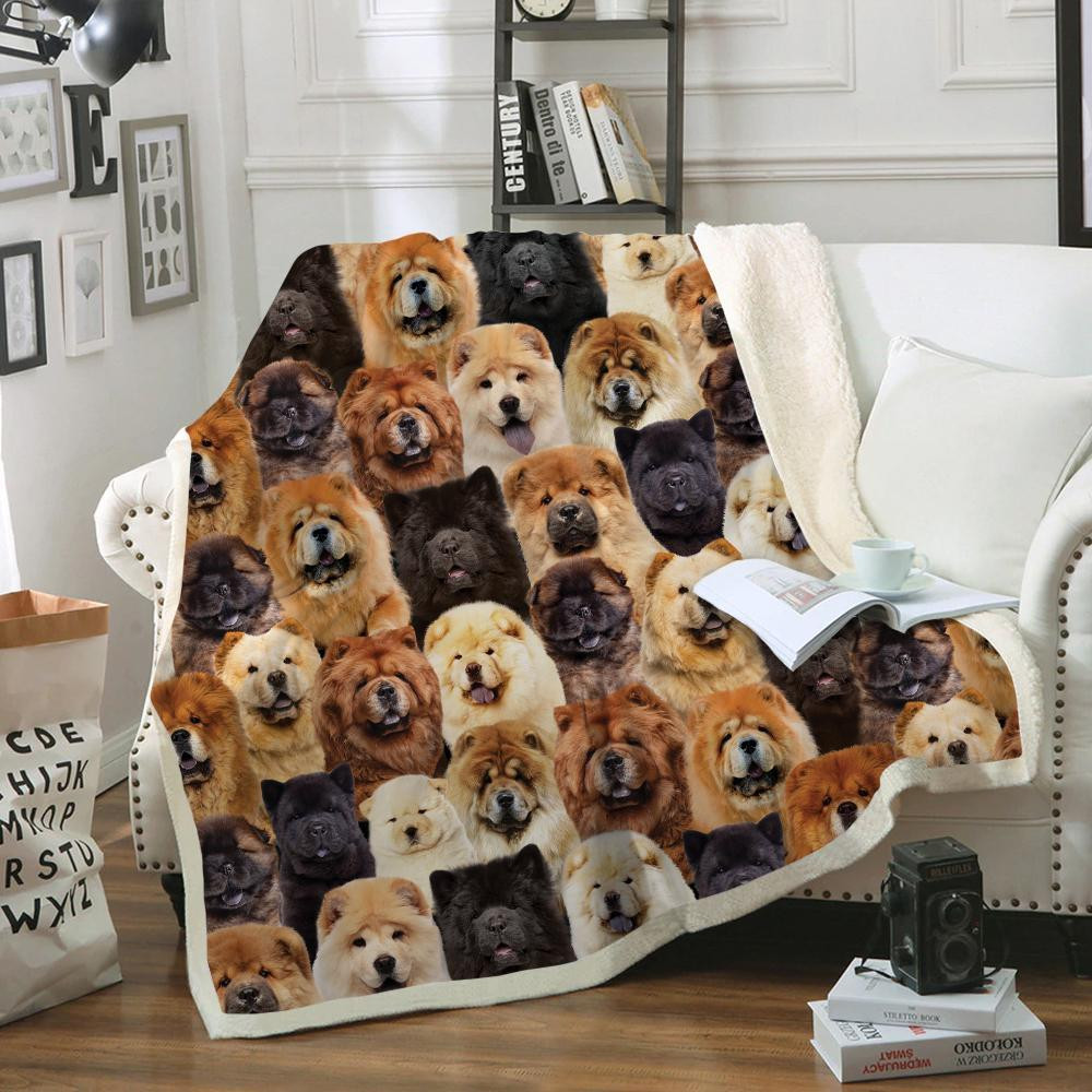 You will have a bunch of chow chows blanket