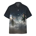 Getjaka 3D Ben Franklin vs. Zeus Custom Short Sleeve Shirt