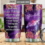 Turtle Personalized HTC1112016 Stainless Steel Tumbler