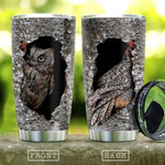 Wooden Style Owl In The Tree KD2 HAL2312006 Stainless Steel Tumbler