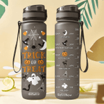 Trick Or Treat Funny Halloween Pattern Halloween Character Costumes Witch Boo Ghost Scary Pumpkin Trick Or Treat Halloween DNGB1706002Z Water Tracker Bottle