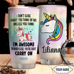Unicorn KD4 Personalized THA1612012 Stainless Steel Tumbler