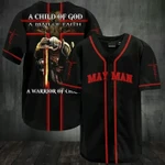 May man - A warrior of Christ Baseball Jersey 167