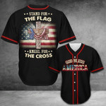 Jesus - Stand for the flag and kneel for the cross Baseball Jersey 162