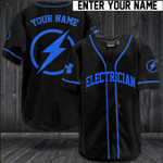 Electrician Personalized Name Baseball Jersey 370