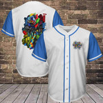 Autism - I wear blue for my students Baseball Jersey 243