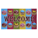 Cupcake Welcome Coir Doormat
